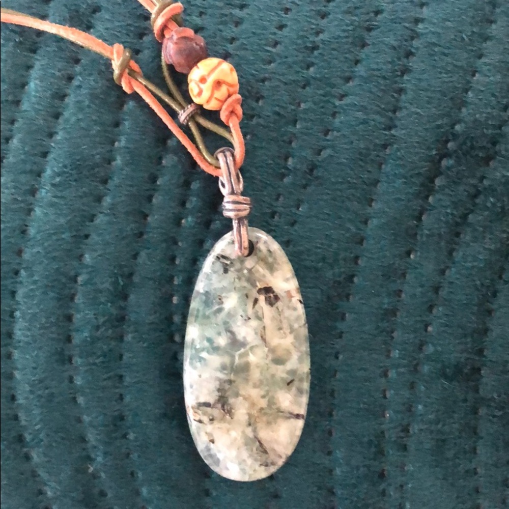 Silpada leather necklace